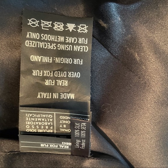 Salvatore Ferragamo y REAL FUR, DYED FOX FUR size M Italian 42 . - Picture 13 of 15